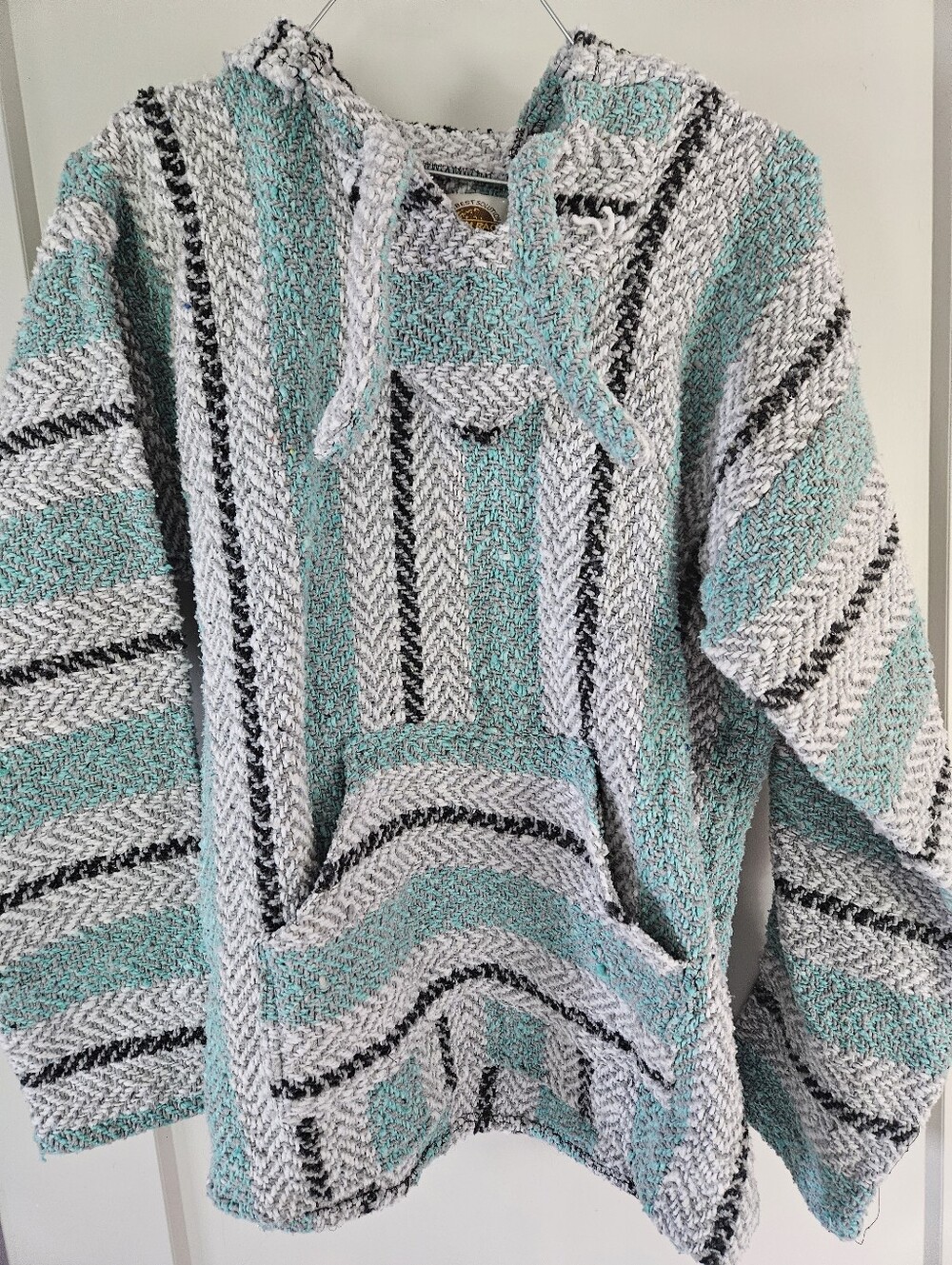 Earth Ragz Baja Mexican Drug Rug Hooded Pullover